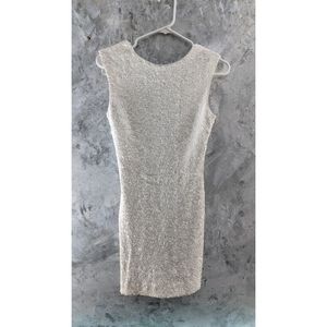 NYE white sequin party dress